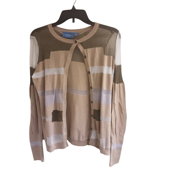 Simply Vera Sweater, Women's Size Medium Cardigan, Sheer, Long Sleeve, EUC - Picture 1 of 4